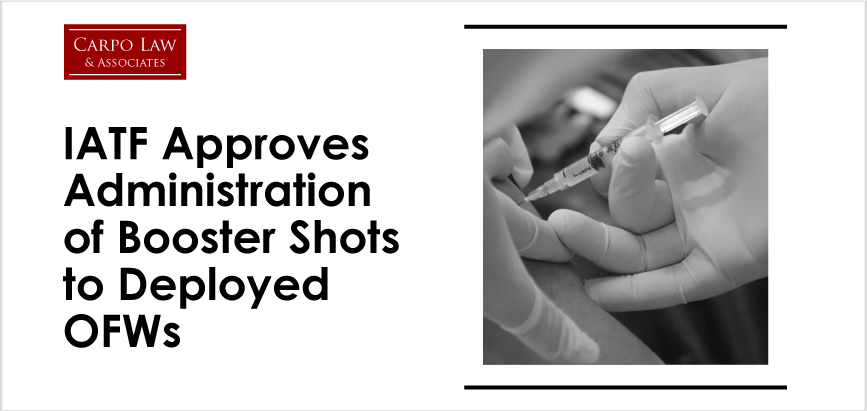 COVID-19 Booster Shots for OFWs Approved in the Philippines