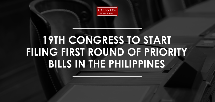 Lawmakers in the Philippines to Begin Filing of Priority Bills