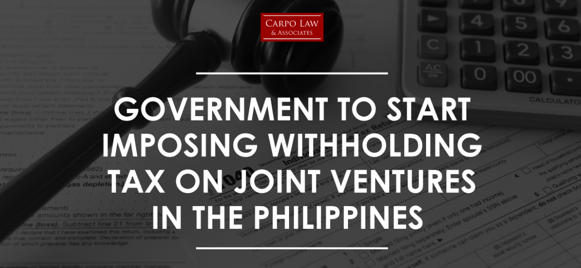 Government to Start Imposing Withholding Tax on Joint Ventures